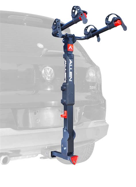 "Easy load 1-bike rack fits either 1 14"" or 2"" receiver hitches". . Allen sport bike racks